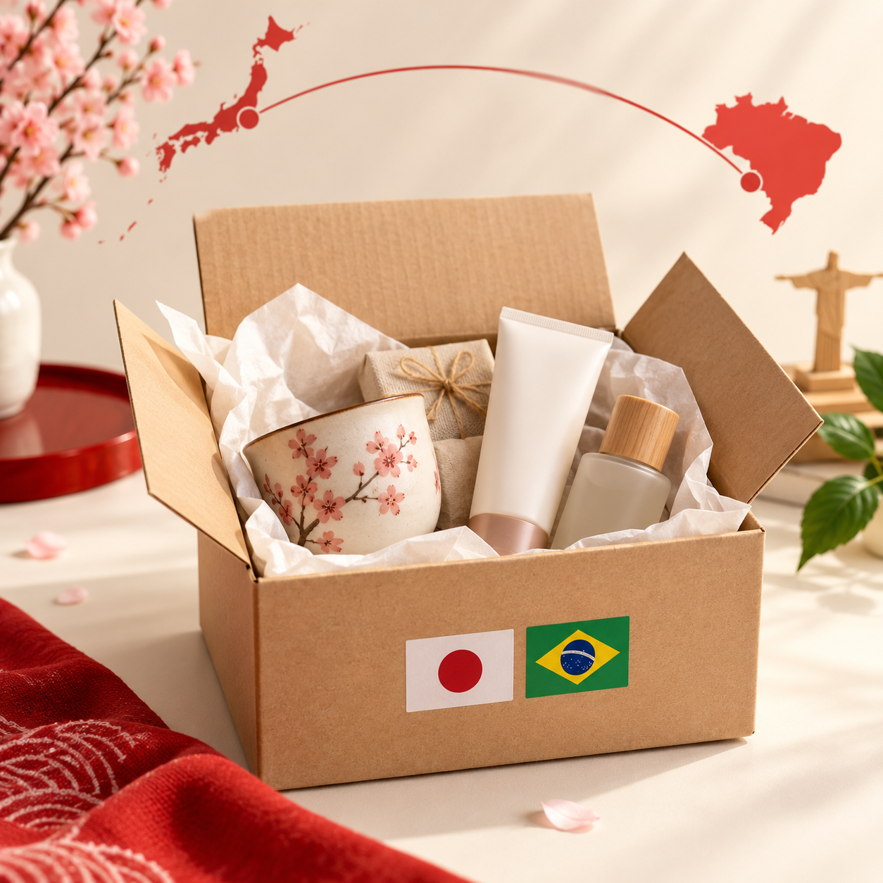 Encomenda do Japão para o Brasil